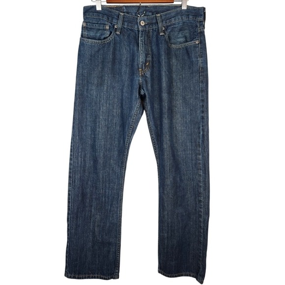 Levi Strauss Signature Other - Levi's 514 Straight Fit Jeans Mens‎ Medium Wash Blue Denim W33 L32